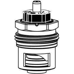 Heimeier V-exact II Thermostat-Umrüstoberteil 3700-24.300 DN 10/15/20, mit genauer stufenloser Voreinstellung