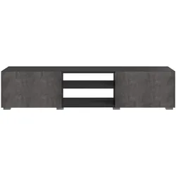 TemaHome »Podium« TV-Schrank 140 Schwarz mit Concrete