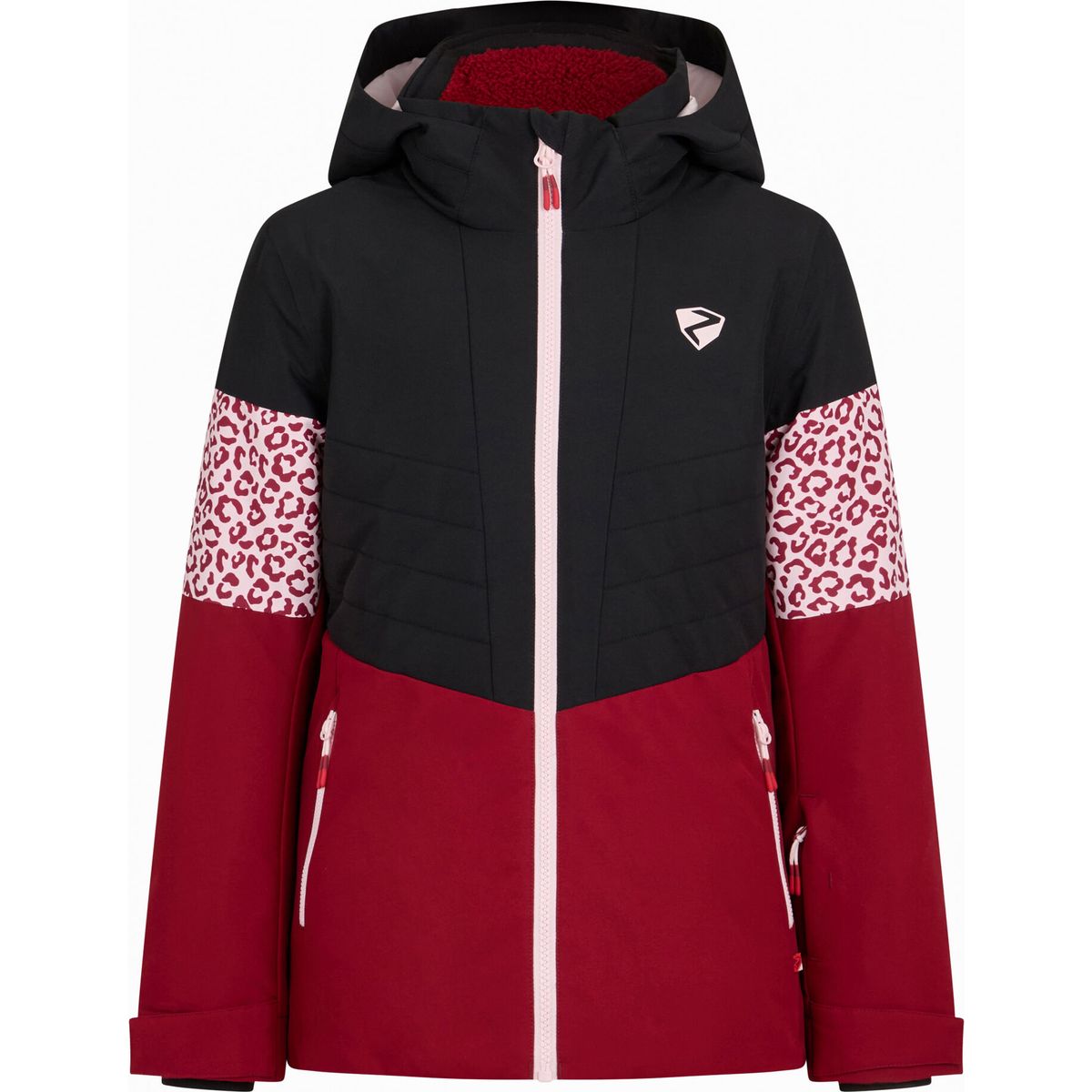 Ziener Arisa-z Jacket Junior Girls wine pigment (252) 128 135021-252-128