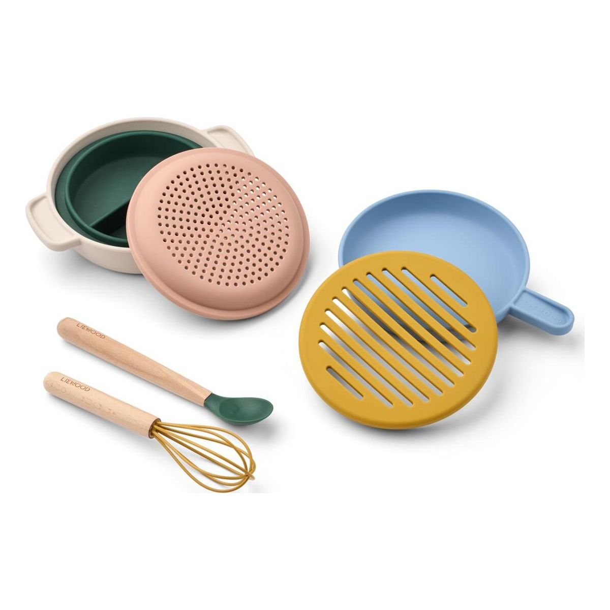 Liewood Elio Mealtime Play Set beach blue multi mix (2963) ONE SIZE LW21098-2963-ONE SIZE-CU