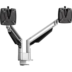 Novus Monitortragarm Clu Duo C 2 - 7 kg silber Tischbef. (Tisch, 27", 7 kg), Monitor Halterung, Silber