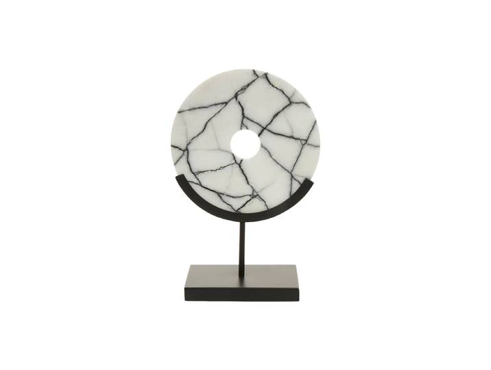 Design Skulptur „Marmara“ aus Marmor Schwarz, Weiss FIFTY FIVE SOUTH