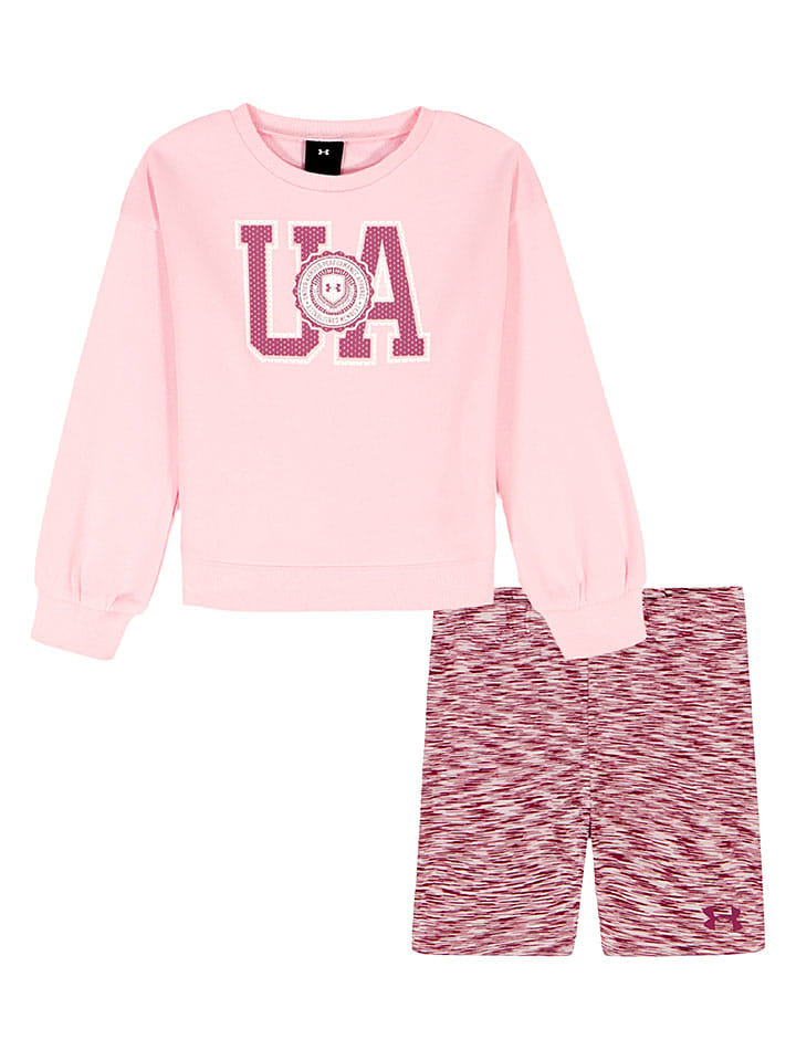 Under Armour 2tlg. Outfit in Rosa - 110-116
