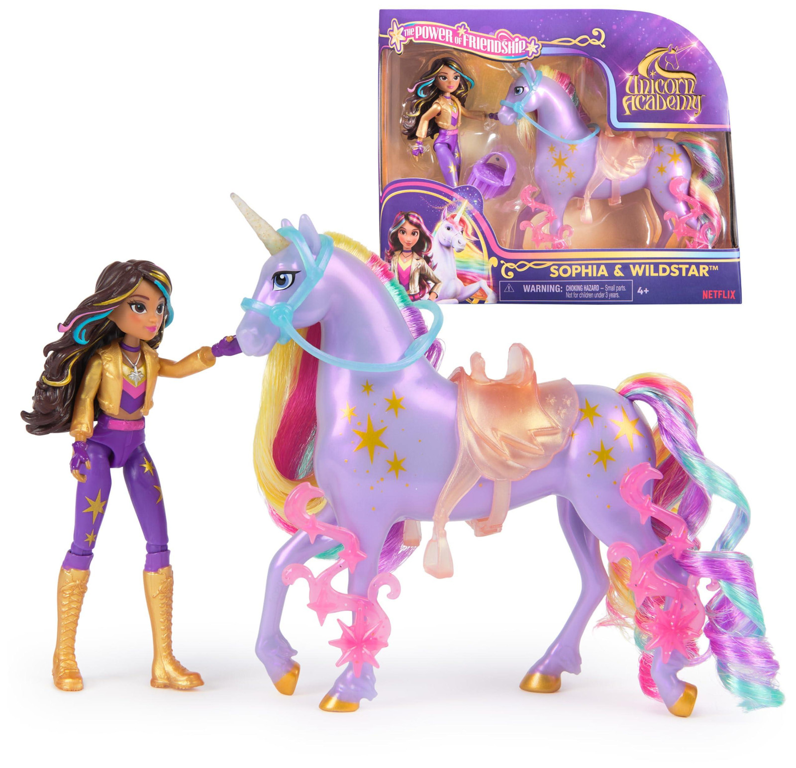 Unicorn Academy Kracht van Vriendschap figuren Sophia en Wildstar 11 cm