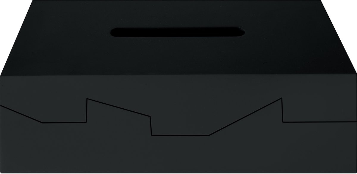 Spirella Tissue Box Skyline – Zakdoekhouder met geometrisch design voor badkamer, keuken en kantoor