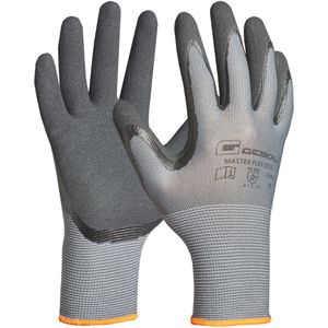 Gebol Arbeitshandschuhe Master Flex Eco, 709744, Nitril-Beschichtung, grau, Größe 8 / M
