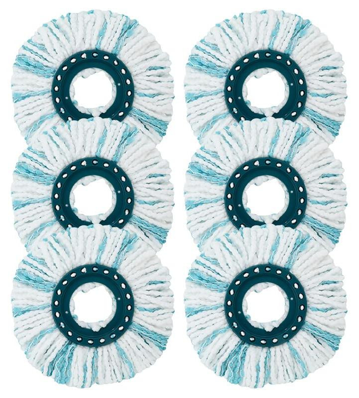 Dripio 6-delige vervangende microvezel schoonmaakpads voor Leifheit Clean Twist