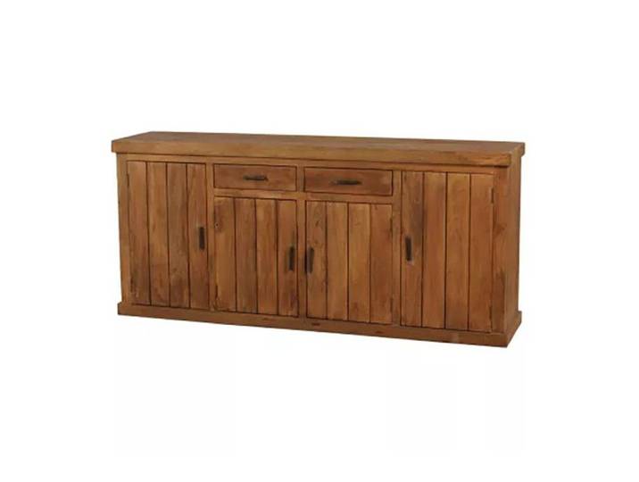 Buffet 200 cm 4 portes 2 tiroirs manguier massif Ruv
