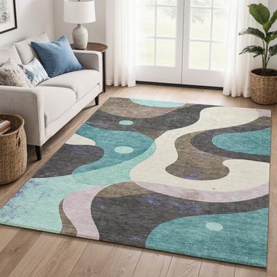 Addison Rugs Premium Washable Super Soft Abstract Hector Mayfield Rug