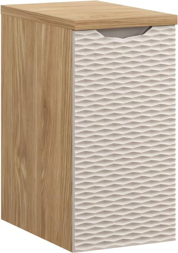 YOKA Badkamer Set Beige: Wandmontage Opbergmeubel en Wastafelblad