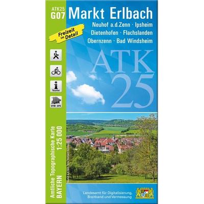 ATK25-G07 Markt Erlbach (Amtliche Topographische Karte 1:25000), Sonstige von , Landesamt für Digitalisierung, Breitband und Vermessung, Bayern,