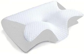 Uplift Picks Two In One Memory Foam Cervical Pillow For Neck Pain Relief white