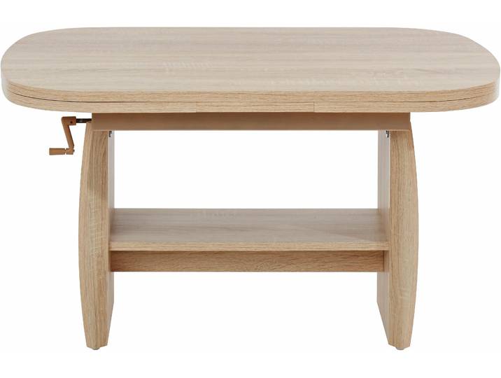 Couchtisch HELA, braun (sonoma eiche), B:90cm H:52cm T:68cm, Tische, Couchtisch, Höhenverstellbar und ausziehbar