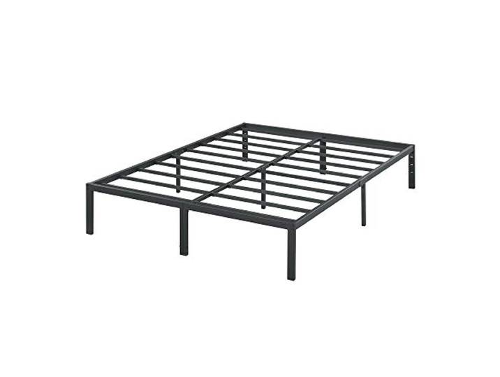 Olee sleep 35cm Stabiler Stahlbett / Stahl-Lattenrost / Anti-Rutsch-Unterstützung / Matratzenunterbau / Metallbett / Bettrahmen / Bett / 100 x 200cm / Twin XL / Schwarz / Metall
