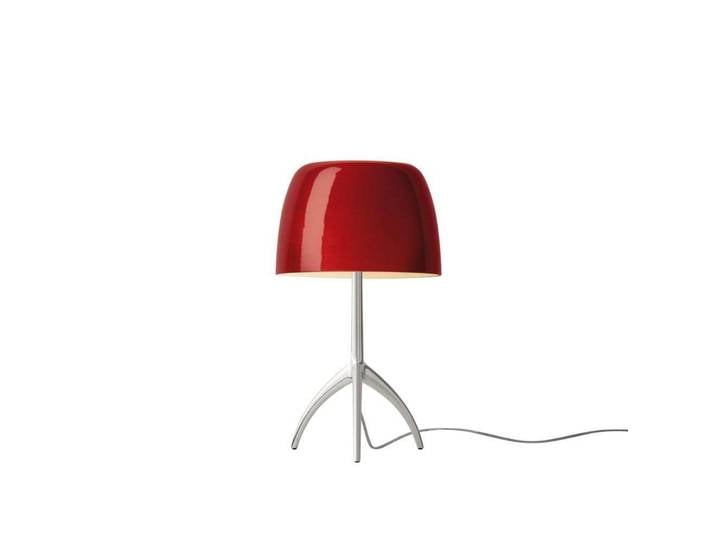 lampe à poser Lumiere Piccola, aluminium/rouge, 35 cm - Foscarini - Salon / séjour