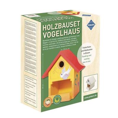 PEBARO 466 - DIY Holzbauset Vogelhaus, Futterhaus und Nistkasten in Einem