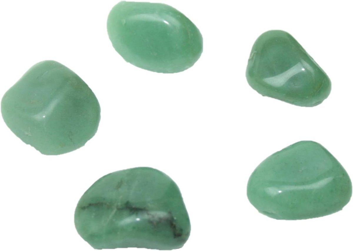 Groene Aventurijn Trommelsteen - Groene Edelsteen voor Chakra Decoratie - 20-30 mm