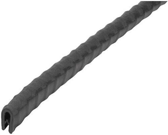 KIPP Profilé de protection d'angle 20000 x 6 x 8 mm PVC noir Forme D (K1367.308X20000)