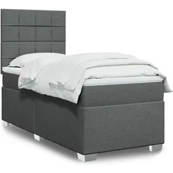 vidaXL, Boxspringbett, Cheryl (Block mit Quadraten) (80 x 200 cm)