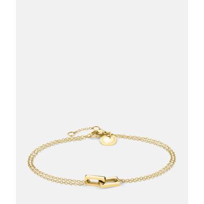 Armband LIEBESKIND BERLIN "Schmuck Geschenk Edelstahl Armkette Festive Mini Link", gold (gelbgoldfarben), Armbänder, Damen, 20cm, Edelstahl, Armband