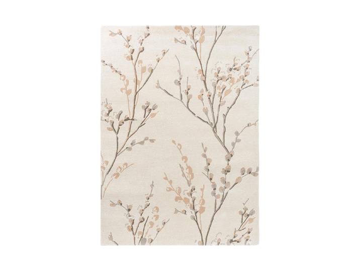 Handgetufteter Designer Wollteppich „Pussy Willow“, verschiedene Grössen Dove Grey LAURA ASHLEY