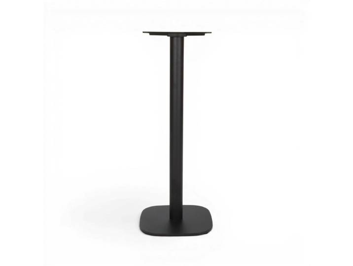 Pied de table haute PASSY - Mange-Debout - Noir - Base carrée