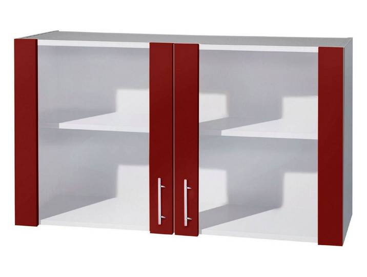 wiho Küchen Glashängeschrank Kiel Front mit Glaseinsatz