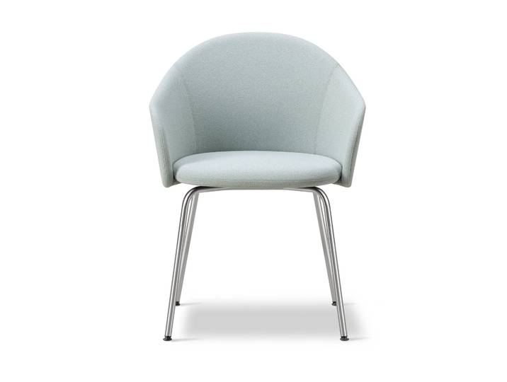 Fredericia Furniture Gomo Armchair Sessel Tube Base Mylla 811-Edelstahl