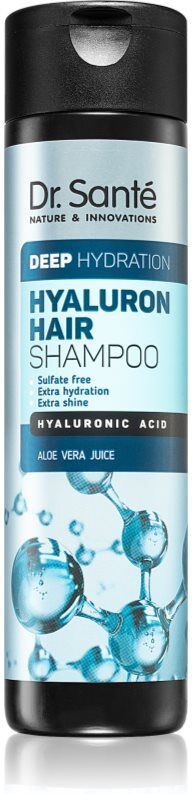 Dr. Santé Hyaluron shampoing pour cheveux secs et ternes qui procure hydratation et brillance 250 ml