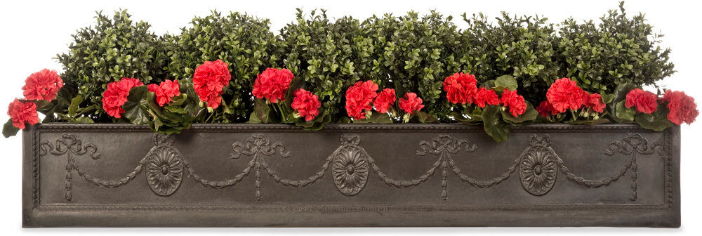 Astoria Grand Olhouser Handcrafted Indoor / Outdoor Pot Planter Grey Large