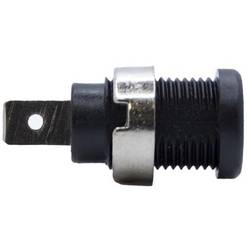 Mueller Electric BU-31610-0 Bananenbuchse Buchse Stift-Ø: 6.4 mm Schwarz 1 St. Piece