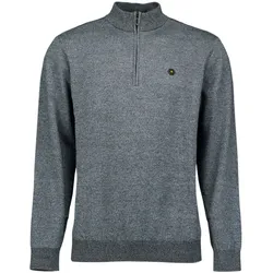 Pullover mit Reißverschlusskragen Grau XXL