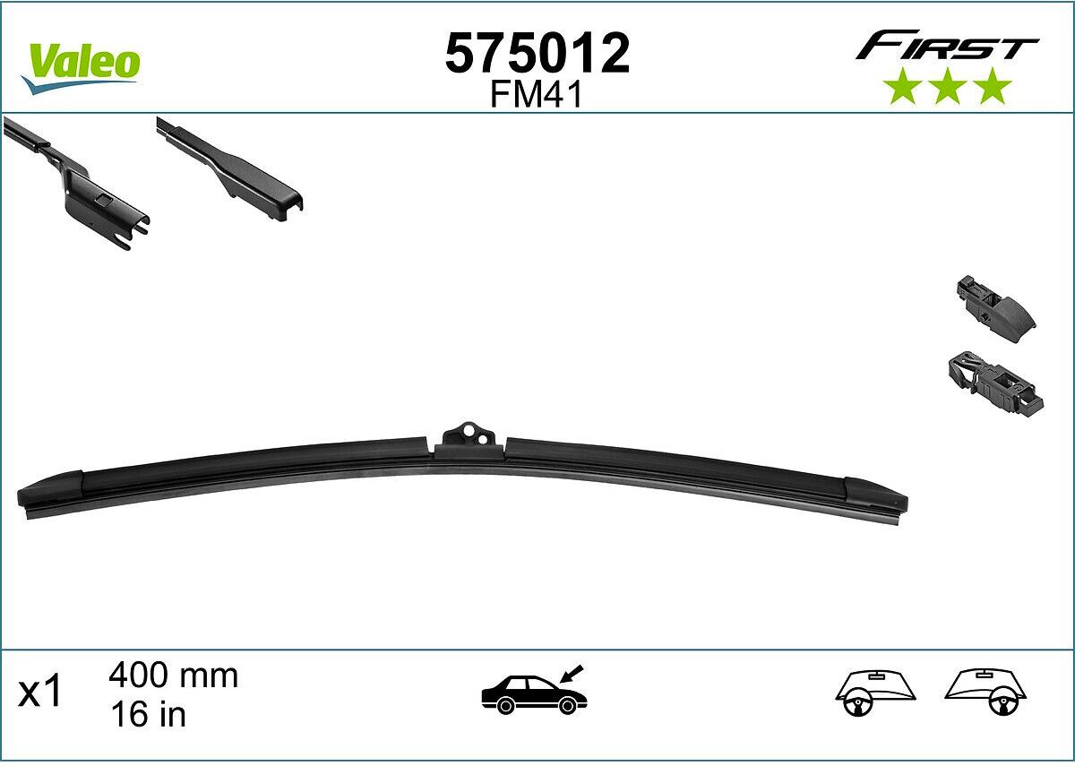 Pyyhkijänsulka Valeo First Blade 575012 400mm, Edessä, 1 Kappaletta