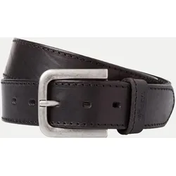 Ledergürtel aus hochwertigem Leder Schwarz 105
