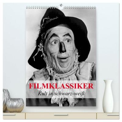 Filmklassiker - Kult in schwarz-weiß (hochwertiger Premium Wandkalender 2026 DIN A2 hoch), Kunstdruck in Hochglanz