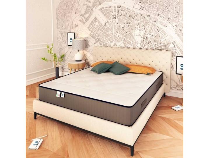 Matelas Paris 160x200 cm Mousse à mémoire sur face été/hiver-Haute adaptabilité