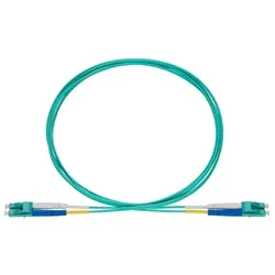Rutenbeck Patchkabel LC-D/LC-D OM3 aqu 2m