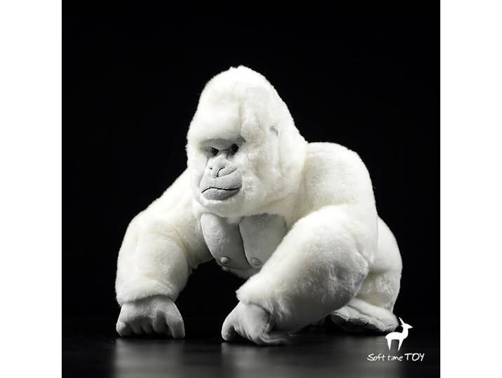 Gorille albino simulé, bibelot de gorille à la vanille, bibelot, petits ornements et modèles miniatures