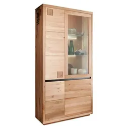 G+K Vitrine Richmond Holz Braun Wildeiche