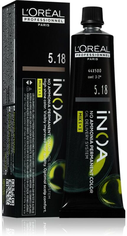 L’Oréal Professionnel Inoa Permanent-Haarfarbe ohne Ammoniak Farbton 5.18 60 ml