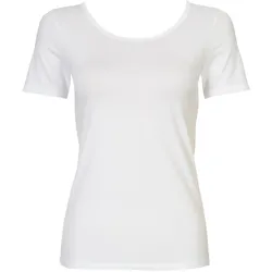 CALIDA Damen T-Shirt - Comfort Top, Kurzarm, Unterhemd, Jersey Weiß / XS (36/38)