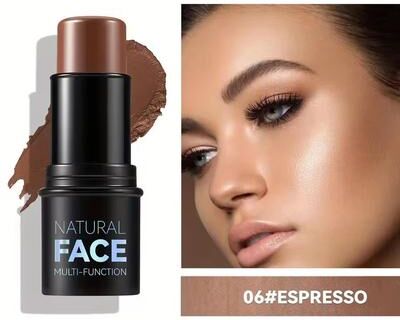 Uplifted Finds Multi Function Cream Contour Stick   Highlighter, Bronzer & Blush Face Contouring Pen 06 Espresso
