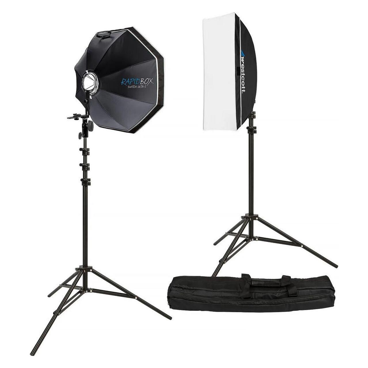 Westcott Rapid Box Switch 2 Light Round Head Speedlite Kit (Softbox) (2036R)
