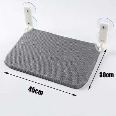 Uplifted Finds Aero View Window Mount Folding Perch mesh Grey