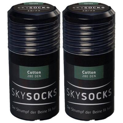 Skysocks Cott Black 36/37 x2 2x2 St