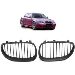 Sportgrill Kühlergrill Single passend für BMW 5er E60 / E61 03-10 schwarz/Matt