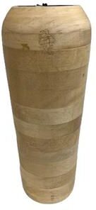 BIDK Home "Walsall Vase Mango Wood Lg L 7.5"" x W 7.5"" x H 18"" - Sun Bleached"