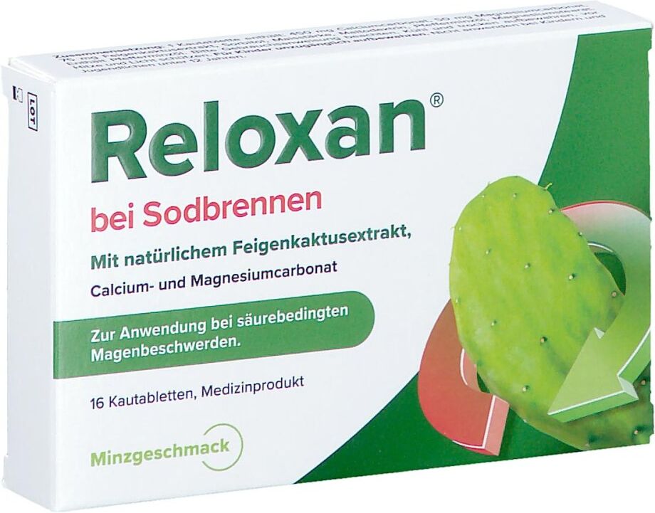 Reloxan Minze Kautabletten bei Sodbrennen 16stk