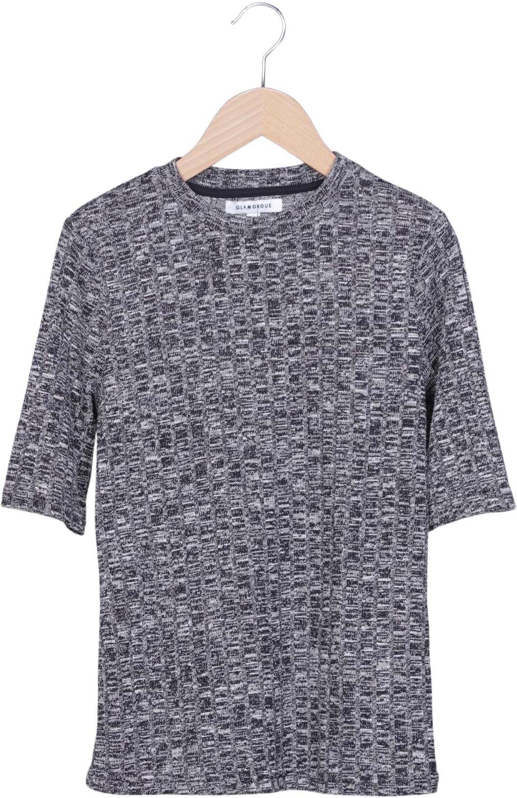 Glamorous Damen T-Shirt, Grau, Gr. XS, Synthetik / Viskose - Second Hand
