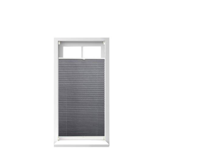 Relaxdays 4 x Plissee Rollo grau 60x130 cm